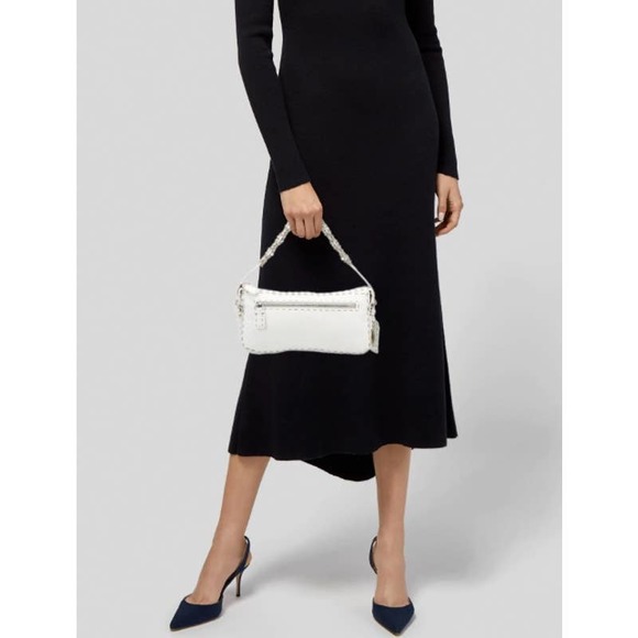 Vintage Fendi Rare 00s authentic Chain Strap Shoulder Hang Bag - Picture 15 of 16